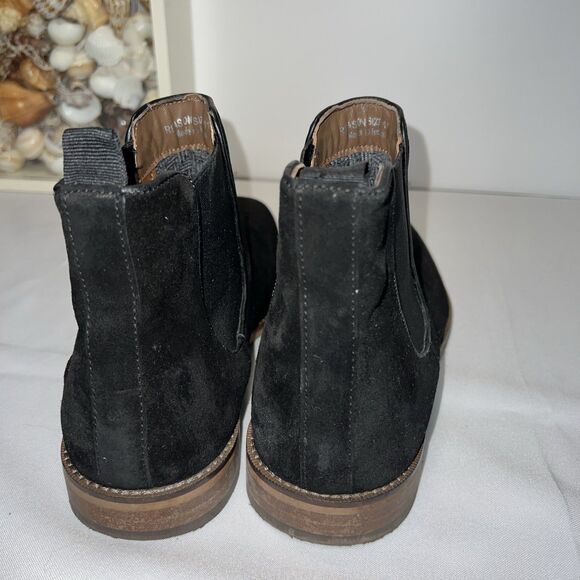 Modern Fiction Irony Suede Chelsea Boots Black Sz 11 Men’s - Picture 7 of 15